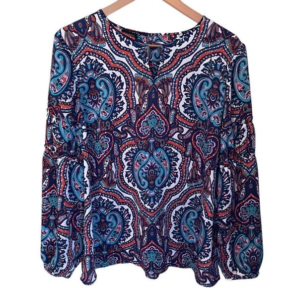 Beautiful Paisley Blouse by Talbots - Picture 1 of 5